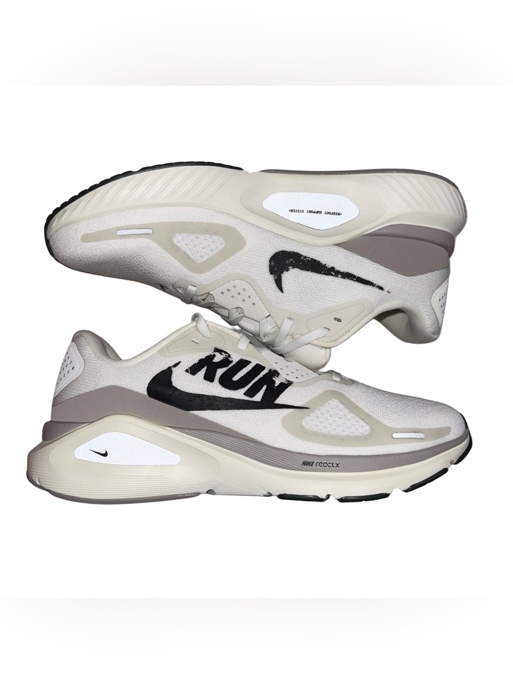 Nike Men’s Signature 26 “Run” —Neutral White/Gray Running Shoes